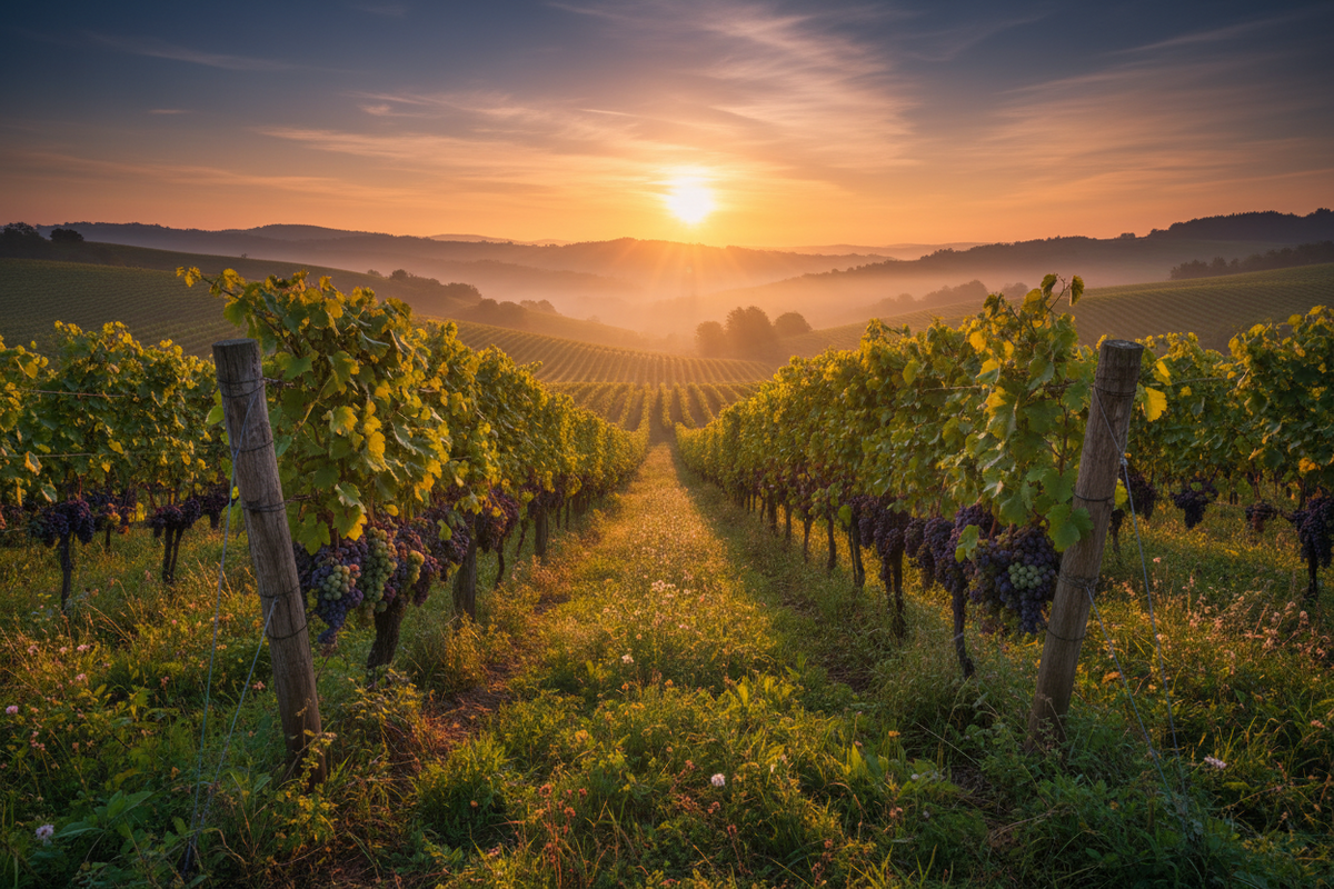 Die Einfache Weinbergsbesichtigung